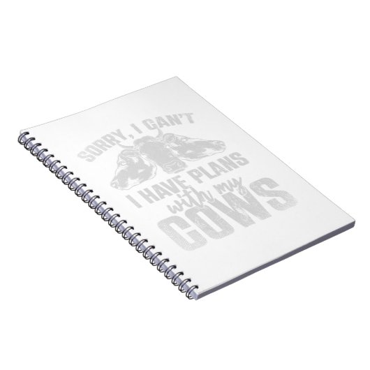 Sorry dat ik plannen heb met mijn Koeien. Perfect Notitieboek (Rechterzijde)