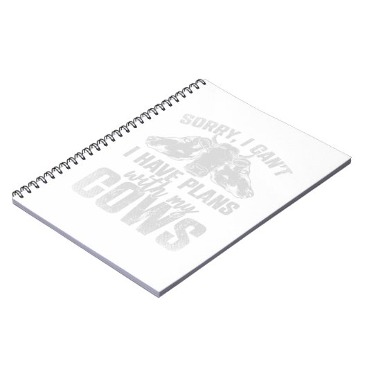 Sorry dat ik plannen heb met mijn Koeien. Perfect Notitieboek (Linkerzijde)