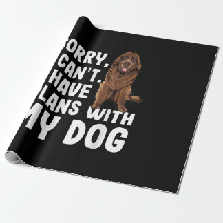 Sorry dat ik plannen heb met mijn Newfoundland Dog Cadeaupapier