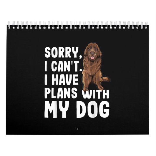 Sorry dat ik plannen heb met mijn Newfoundland Dog Kalender (Hoes)