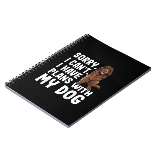 Sorry dat ik plannen heb met mijn Newfoundland Dog Notitieboek (Linkerzijde)