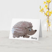 Sorry dat ik Prickly Kaart ben geweest (Gele Bloem)