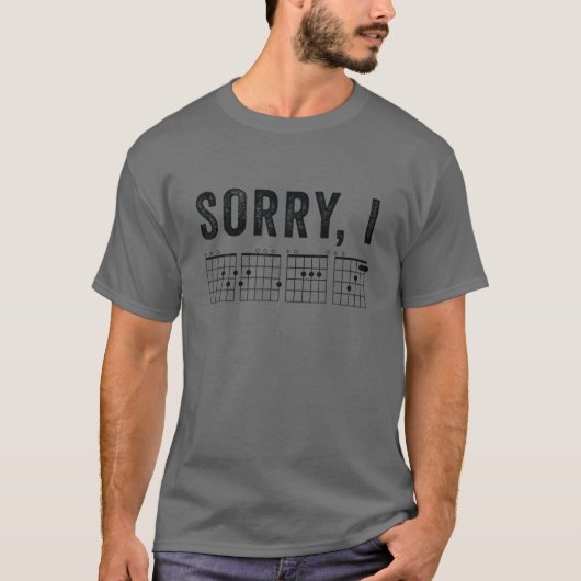 Sorry dat ik schitterende gitaarkoorden verstopt b t-shirt (Voorkant)