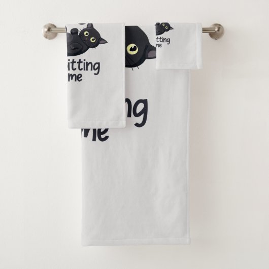 Sorry dat ik te laat ben - Cat Rules! Bad Handdoek (Insitu)