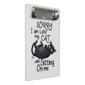 Sorry dat ik te laat ben - Cat Rules! Mini Klembord (Schuin)