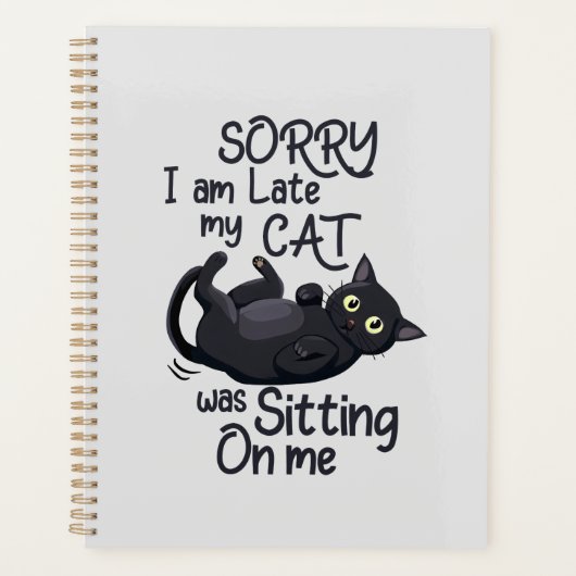 Sorry dat ik te laat ben - Cat Rules! Planner (Voorkant)