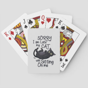 Sorry dat ik te laat ben - Cat Rules! Pokerkaarten