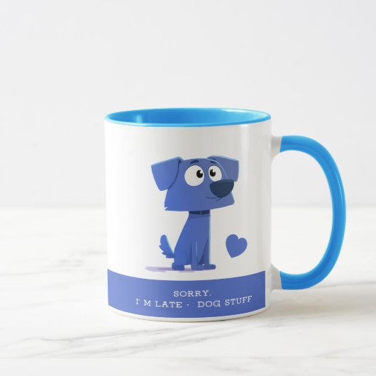 Sorry dat ik te laat ben door de hond Mok – Illust (Rechts)