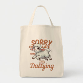 Sorry dat ik te laat ben, ik liep even te treuzele tote bag