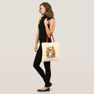 Sorry dat ik te laat ben, ik was aan het treuzelen tote bag