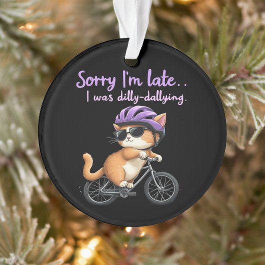 Sorry dat ik te laat ben, ik was dagelijks met Wit Ornament (Boom)