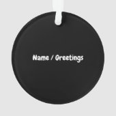 Sorry dat ik te laat ben, ik was dagelijks met Wit Ornament (achterkant)