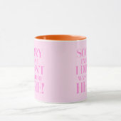 Sorry dat ik te laat ben, ik wilde hier niet zijn mok (Midden)