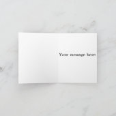 Sorry dat ik te laat ben, kaart met verlate groet (Binnen)