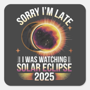 Sorry dat ik te laat ben met het kijken naar zonsv vierkante sticker
