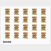 Sorry dat ik te laat ben met Shirt, grappig sarcas Vierkante Sticker (Vel)