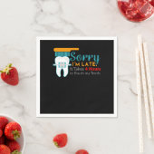 Sorry dat ik te laat ben, tandheelkundige tandheel servet (Insitu)