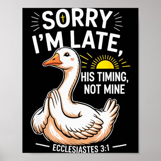 Sorry dat ik te laat ben Zijn timing niet de mijne Poster (Voorkant)