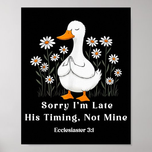 Sorry dat ik te laat ben Zijn timing niet de mijne Poster (Voorkant)