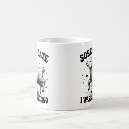 Sorry dat ik te laat was met uitstellen koffiemok (Center)