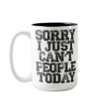 Sorry dat ik vandaag geen mensen kan hebben