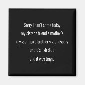 Sorry dat ik vandaag niet kan komen. De vriend van Magneet (Voorkant)