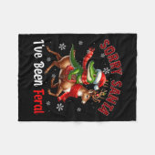 Sorry dat ik verwilderd ben op de Santa Alligator Fleece Deken (Voorkant (Horizontaal))