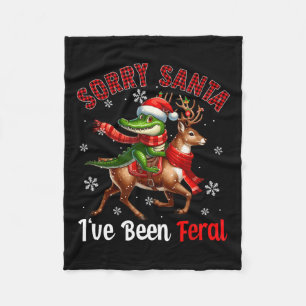 Sorry dat ik verwilderd ben op de Santa Alligator  Fleece Deken