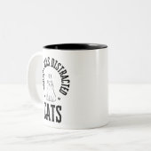 Sorry dat ik werd afgeleid door katten knoppen tweekleurige koffiemok (Voorkant links)