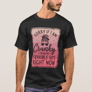 Sorry dat ik zo chagrijnig ben dat ik in mijn vres t-shirt