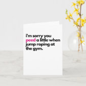 Sorry dat je hebt geplast Sympathiekaart Kaart (Gele Bloem)