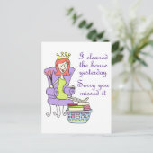 Sorry dat je het gemist hebt briefkaart (Staand voorkant)