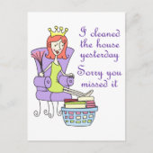 Sorry dat je het gemist hebt briefkaart (Voorkant)