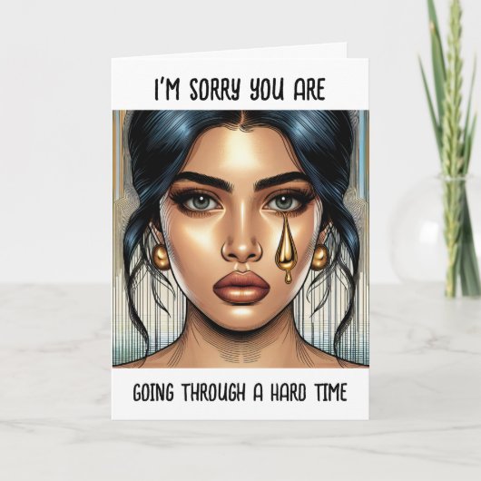 Sorry dat je het moeilijk hebt kaart (Voorkant)