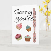 Sorry dat je het Wenskaart verlaat Kaart (Gele Bloem)