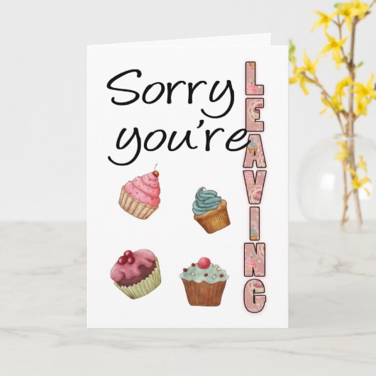 Sorry dat je het Wenskaart verlaat Kaart (Gele Bloem)