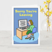 Sorry dat je het witte Vrouw verlaat. Kaart (Gele Bloem)