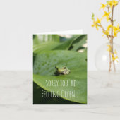 Sorry dat je je groen voelt...haal goed Kaart. Kaart (Gele Bloem)
