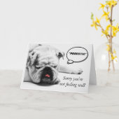 Sorry dat je je niet goed voelt. kaart (Gele Bloem)