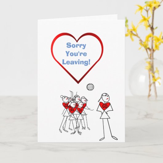 Sorry dat je Netball groet achterlaat Kaart (Gele Bloem)