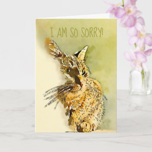 Sorry Dat Je Verjaardag Vergeten Is Rood Tabby Kit Kaart