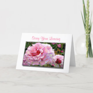 Sorry dat je weggaat en veel succes Wenskaarten Kaart