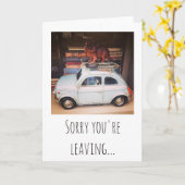 Sorry dat je weggaat... kaart (Gele Bloem)