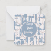 Sorry dat je weggaat notitiekaartje (Voorkant)