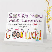 Sorry dat je werk verlaat kaart (Gele Bloem)