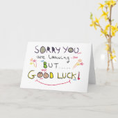 Sorry dat je werk verlaat kaart (Gele Bloem)