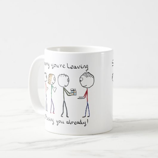 Sorry dat je werk verlaat koffiemok (Voorkant links)