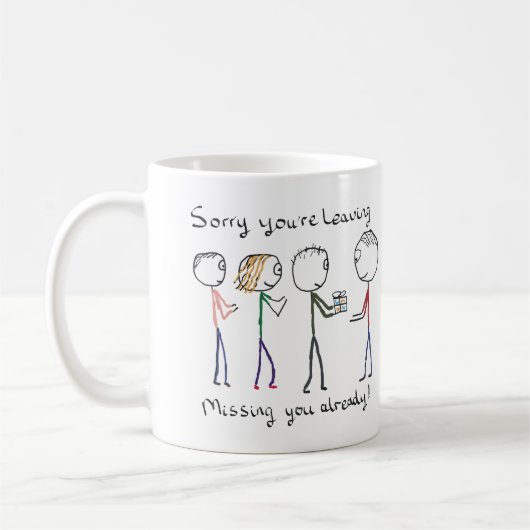 Sorry dat je werk verlaat koffiemok (Links)