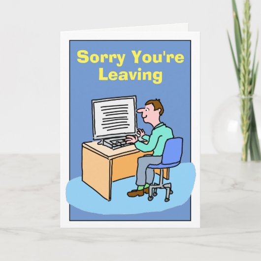 Sorry dat je White Male verlaat. Kaart (Voorkant)