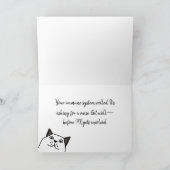 Sorry dat je ziek bent... weer grappig word je bet kaart (Binnen)